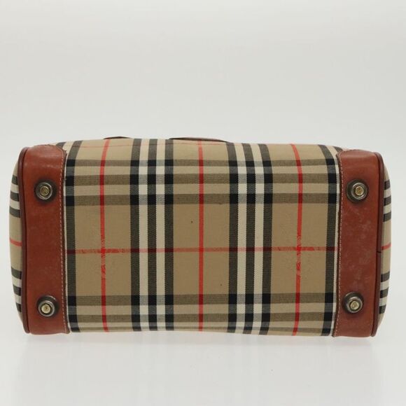 Burberry Nova Check Beige Canvas Handbag (Pre-Owned) - Picture 5 of 16